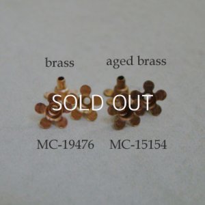 画像3: 5pcs brass petit flower