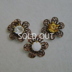 画像2: brass 16mm lfiligree setting flower
