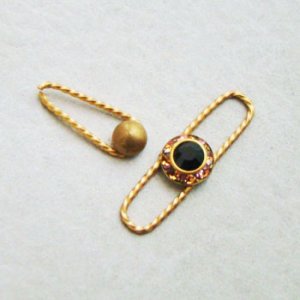 画像3: 2pcs 5.2mm brass cabochon