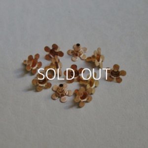 画像1: 5pcs brass petit flower