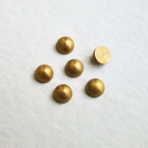 画像1: 2pcs 5.2mm brass cabochon