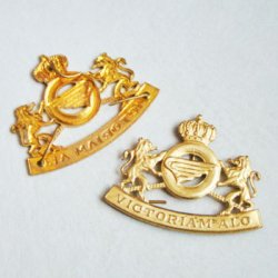 画像1:  brass 57x44 "Coat of Arms" stamping