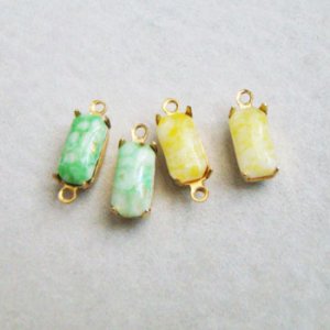 画像2: 2pcs 10x5 octagon "Lt.Green Matrix"