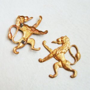 画像1:  brass 37x38 Lion stamping
