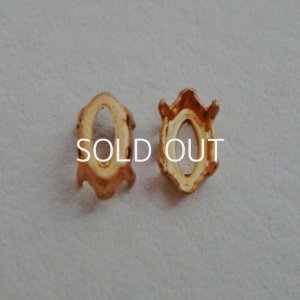 画像1: 2pcs 10x5 navette sew on setting