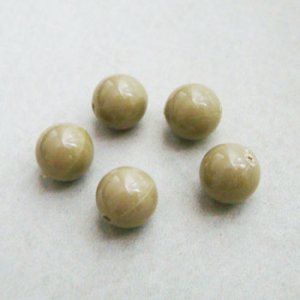 画像1: 2pcs "Taupe" 12mm lucite beads
