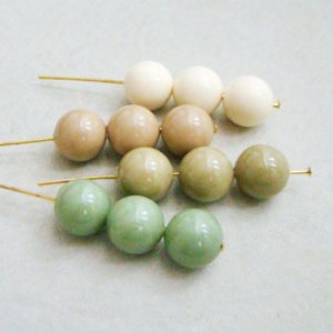 画像3: 2pcs "Beige" 12mm lucite beads
