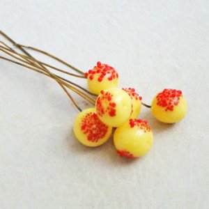 画像1: 10~12mm "Yellow" sugar head pin