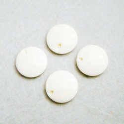 画像1: 2pcs "Ivory" 18mm disc lucite beads