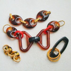 画像4: 24x19 lucite Tortoise "8" connector