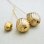 画像2: 2pcs "Gold" 13x9 twist oval beads (2)