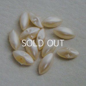 画像1: 4pcs 10x5 NAVE "Off White" pearl