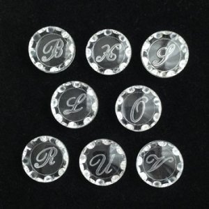 画像1: 18mm initial intaglio cabochon