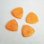 画像1: 18.5mm Triangle Bakelite "Apricot Swirl" (1)