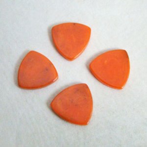 画像1: 18.5mm Triangle Bakelite "Orange Swirl"