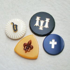 画像2: "Black/ Gold" tiny Saxophone cabochon