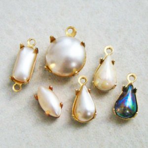 画像2: 2pcs 10x6 Tear "Black AB"
