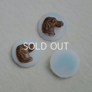 画像5: 16mm White Opal Horse Head cameo