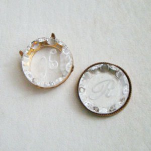 画像4: 18mm initial intaglio cabochon