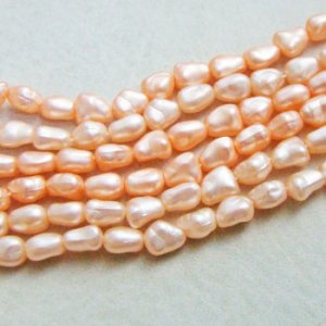 画像3: 10pcs 7×6 baroque pearl "Peach Pink"