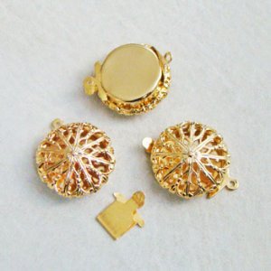画像1: RGP 19mm filigree box clasp