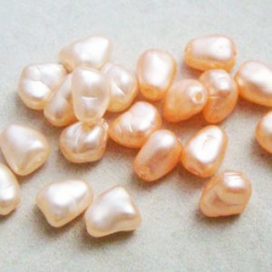 画像2: 10pcs 7×6 baroque pearl "Peach Pink"