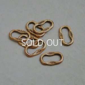 画像1: 2pcs AB 13x8 oval ring connector