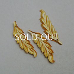 画像2: 24K GP 37x11 leaf charm L&R set