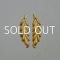 24K GP 37x11 leaf charm L&R set