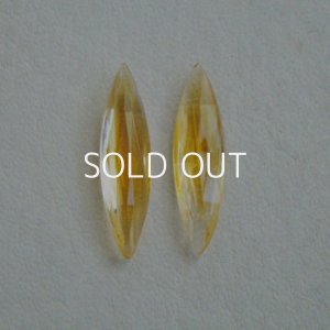画像1: 25x6.5 NAVE "2-tone Topaz" transparent stone