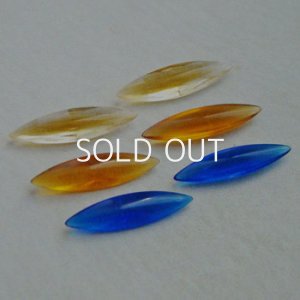 画像2: 25x6.5 NAVE "2-tone Topaz" transparent stone