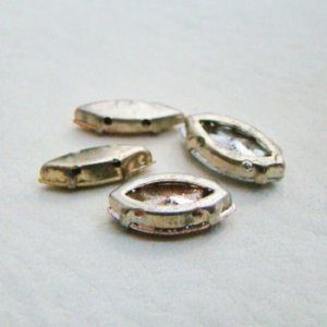 画像3: 2pcs 15x4/ 15x7 NAVE foiled acrylic preset stone