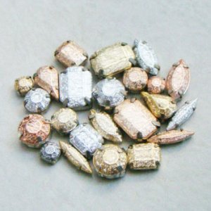 画像5: 2pcs 13x8 TEAR foiled acrylic preset stone