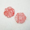 30mm faux Strawberry Quartz flower