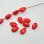 画像1: 4pcs 8x5 Red Coral drop beads (1)