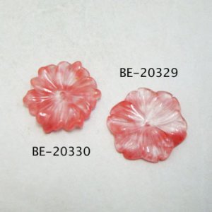 画像3: 30mm faux Strawberry Quartz flower