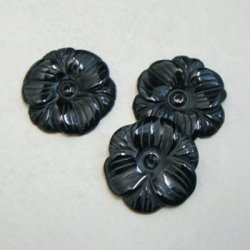 画像2: 30mm Black Onyx flower