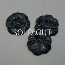 画像2: 30mm Black Onyx flower