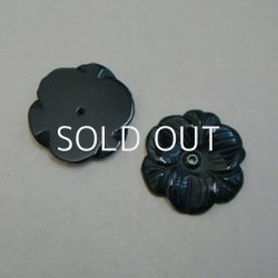 画像1: 30mm Black Onyx flower