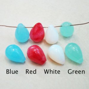 画像2: 18x13 semi precious drop beads