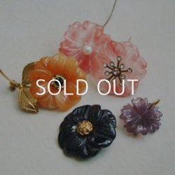 画像3: 30mm Black Onyx flower