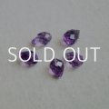 9x6 Amethyst 1/2 drilled faceted drop