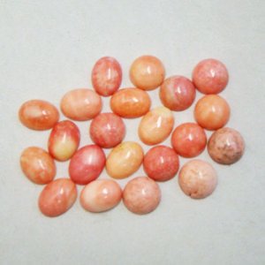 画像2: 8x6 OV carved coral cabochon