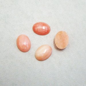 画像1: 8x6 OV carved coral cabochon