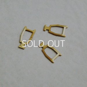 画像1: 2pcs brass SQ loop end connector