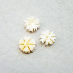 画像2: 7〜8mm painted bone cabochon "Marguret"