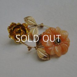 画像4: 40x27 GP flower brooch pin finding