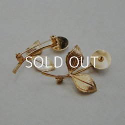 画像2: 40x27 GP flower brooch pin finding