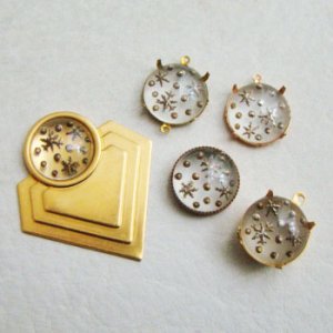 画像2: aged brass 13mm OB setting