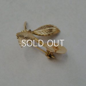 画像3: 40x27 GP flower brooch pin finding